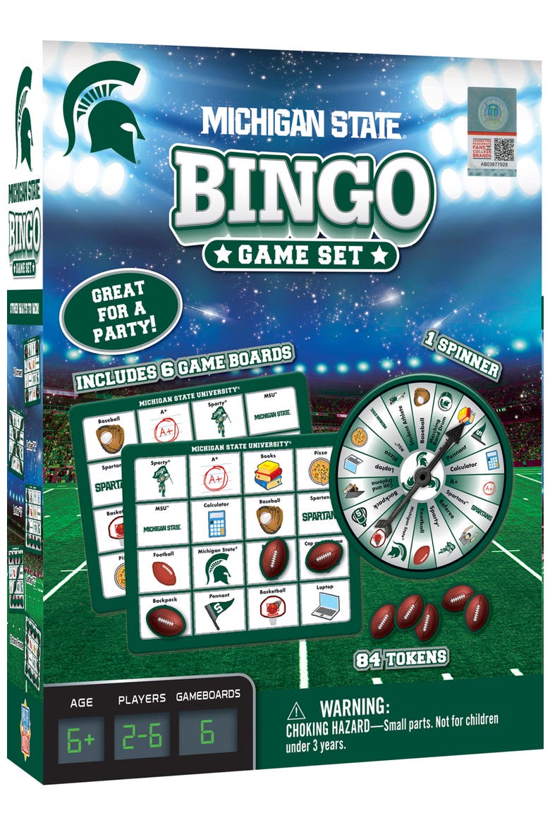 Michigan State Spartans NCAA Bingo Game, Main, color, Multicolor
