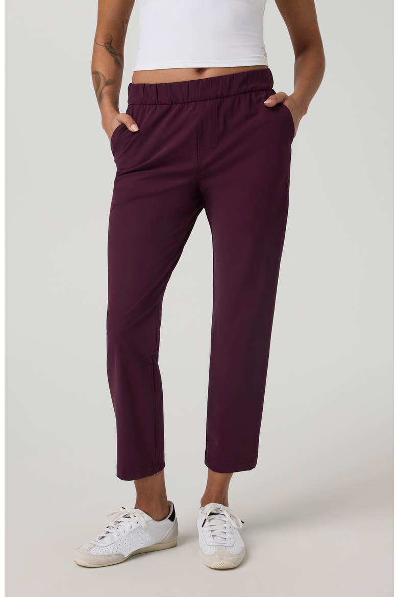 Miles Ankle Pants, Main, color, CERISE