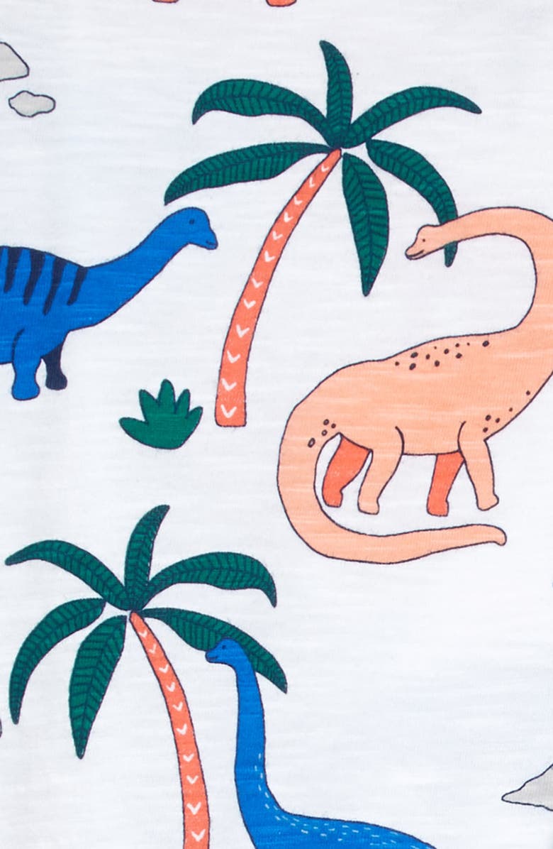 Mini Boden Graphic Tee & Short Overalls Set, Alternate, color, 