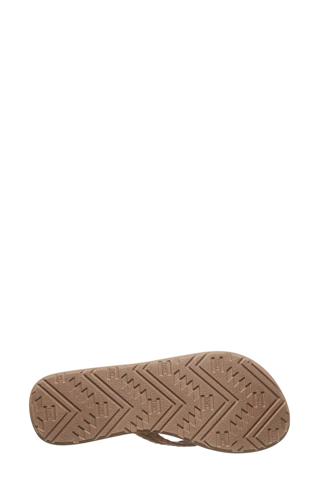 TOMS 'Solana' Flip Flop, Alternate, color, 