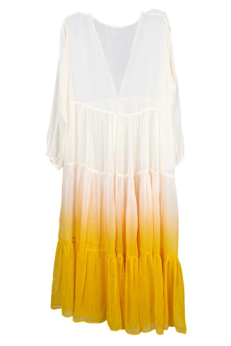 Ombré Cover-Up Dress, Alternate, color, IVORY/ YELLOW