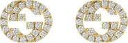 Gucci Interlocking-G Diamond Stud Earrings