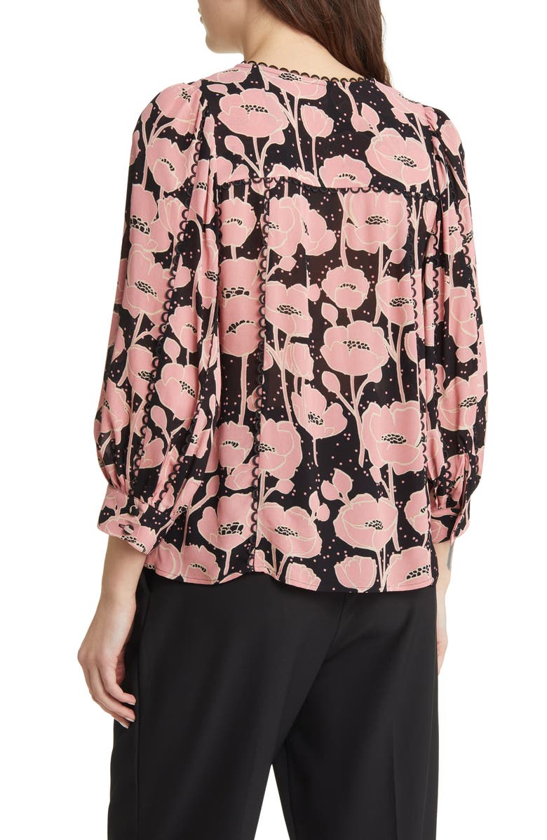 Ted Baker London Stephii V-Neck Blouse, Alternate, color, 