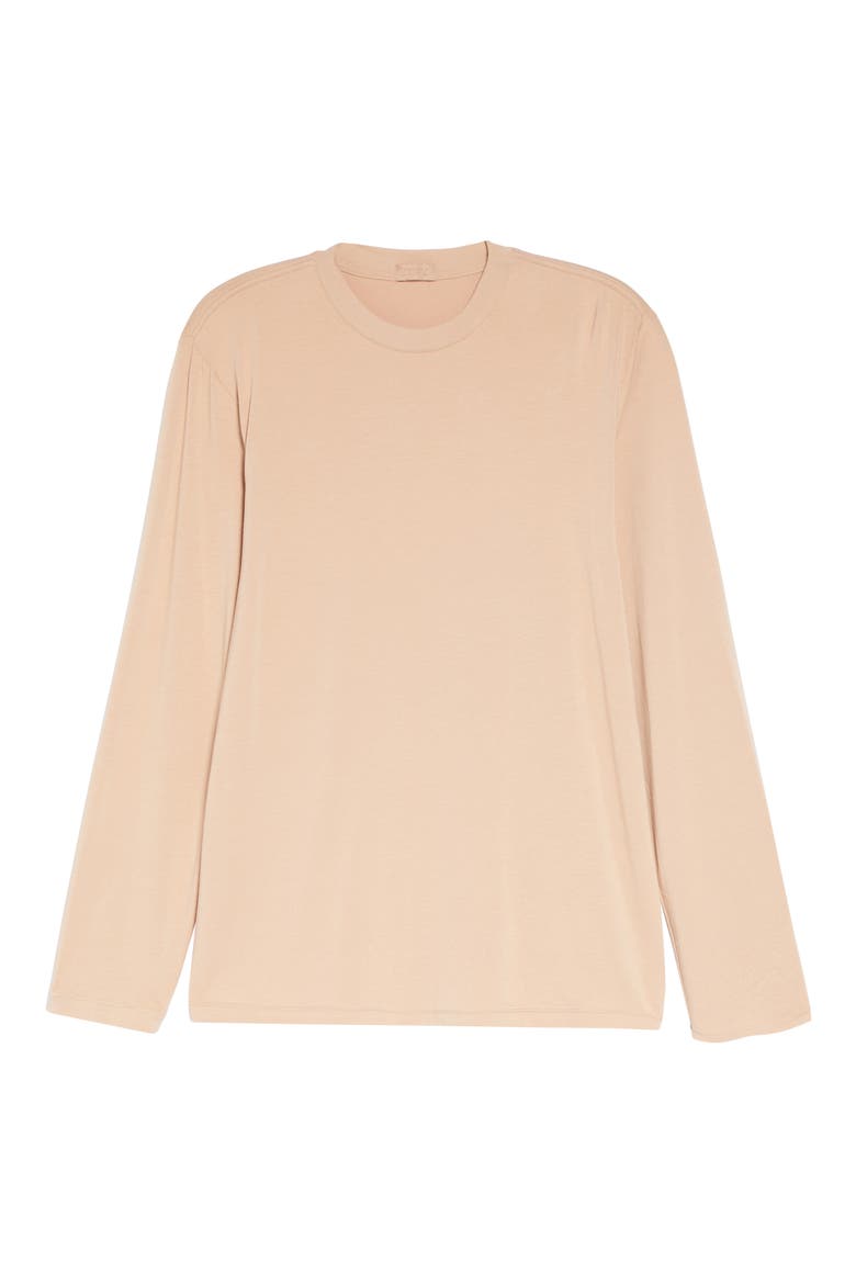 Boyfriend Long Sleeve T-Shirt, Alternate, color, CLAY