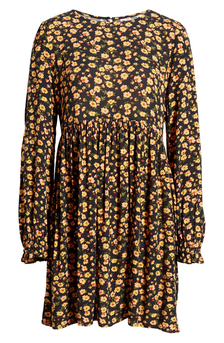 BP. Print Long Sleeve Dress, Alternate, color,