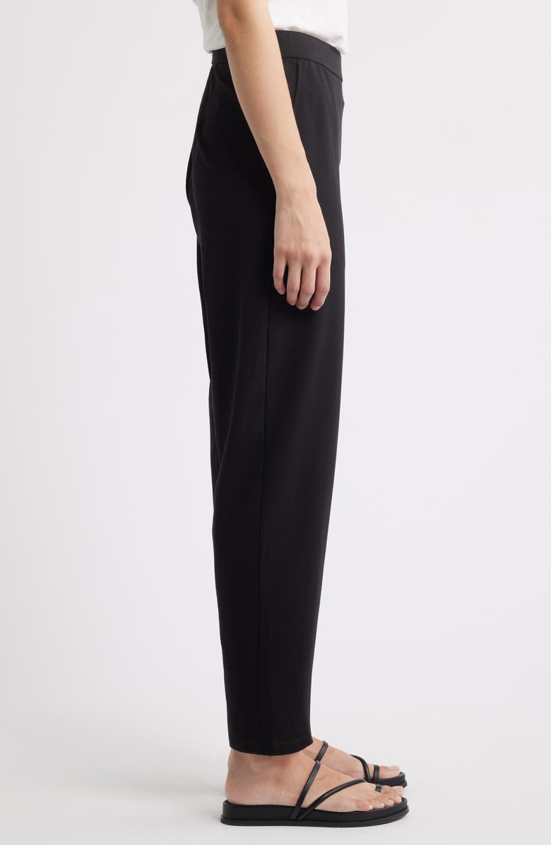 Eileen Fisher High Waist Stretch Organic Cotton Ankle Tapered Pants, Alternate, color,