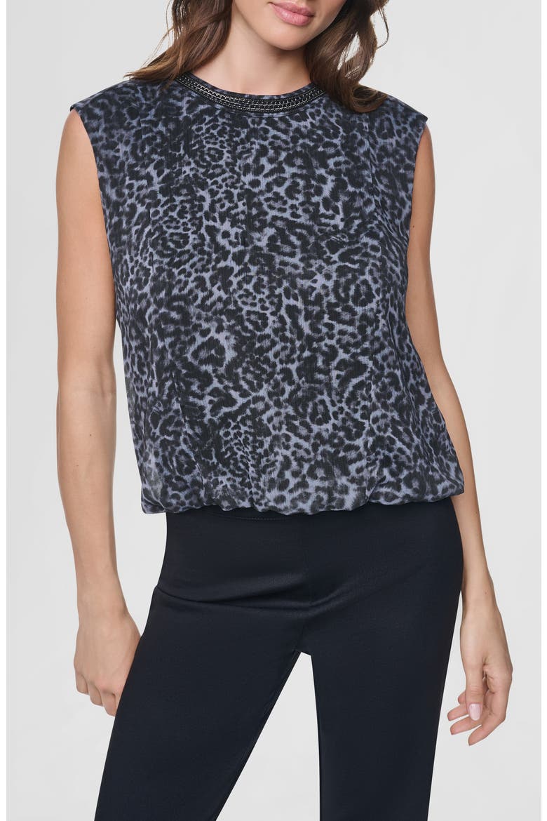 Printed Crinkle Chiffon Top, Main, color, MOONLIT LEOPARD