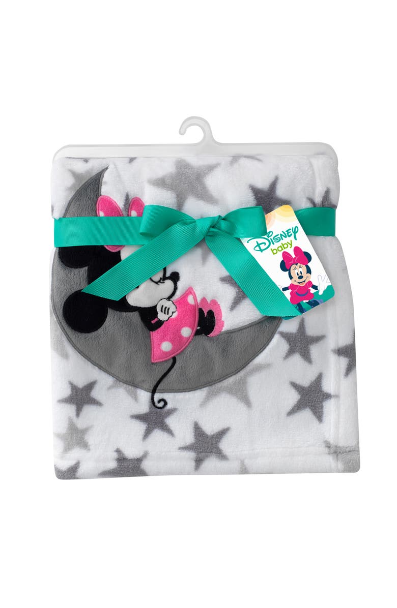 Lambs & Ivy Disney Baby Minnie Mouse Fleece Baby Blanket, Alternate, color,