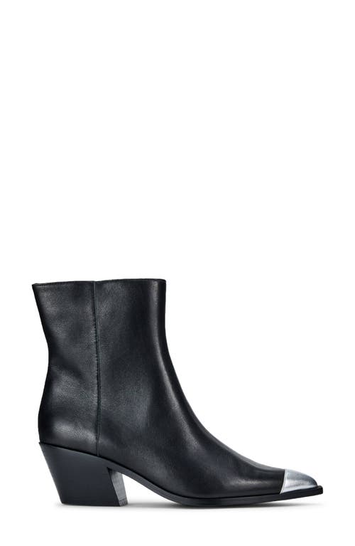 Yosi Samra Aston Pointed Cap Toe Bootie In Black
