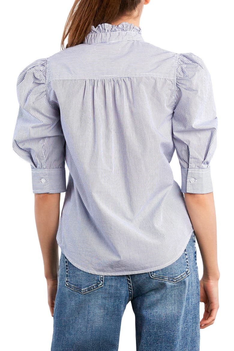 Super Puff Shirt, Alternate, color, SMOKE NAVY STRIPE