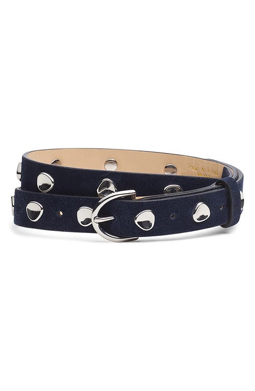 Rag & Bone Brynn Suede Belt In Blue
