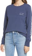 vineyard vines Whale Long Sleeve Pocket Graphic Tee