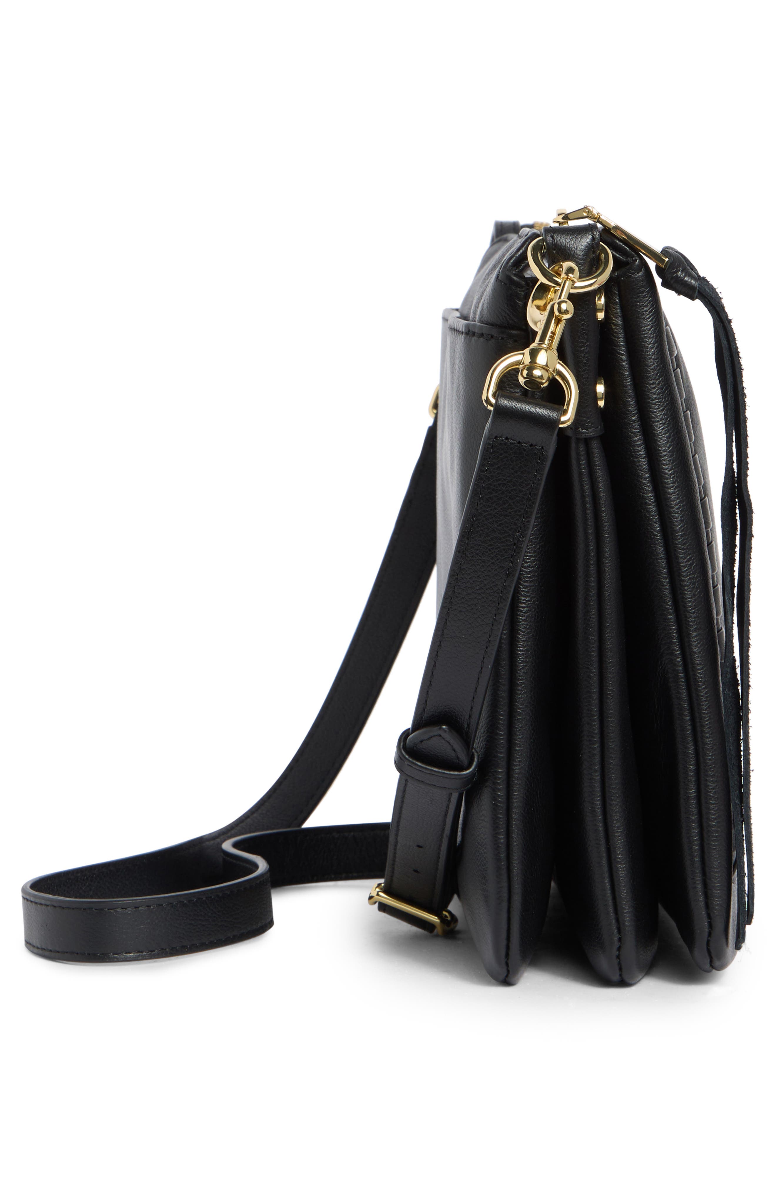 AIMEE Capri Large Crossbody Bag, Alternate, color, Black