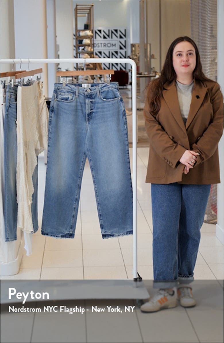 Le Jane High Waist Ankle Straight Leg Jeans, sales video thumbnail