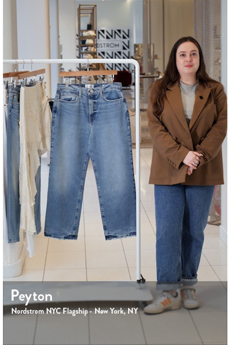 Le Jane High Waist Ankle Straight Leg Jeans video