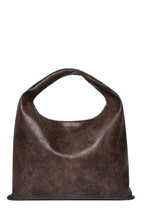 Aubin Vintage Leather Hobo Bag