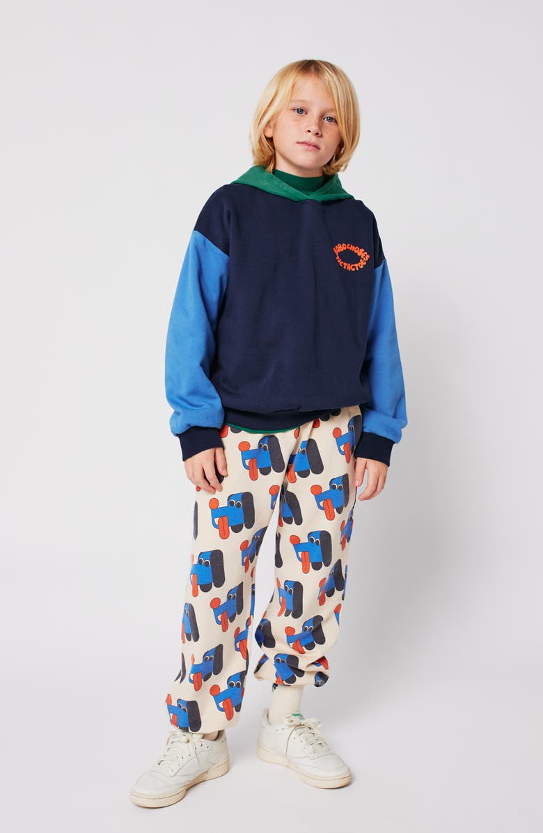 Bobo Choses Kids' Doggy Mate Cotton Sweatpants, Alternate, color, Off White