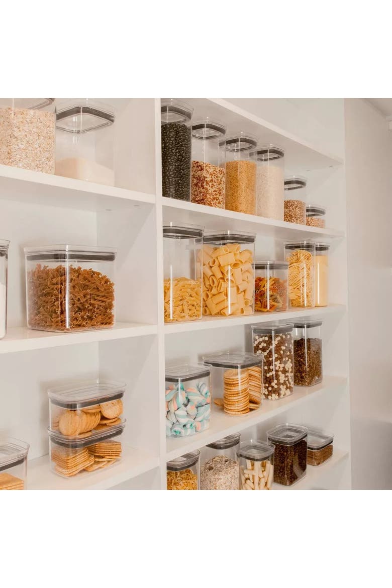 Airtight Clear Stackable Food Storage Container Set with Leak Proof Lid, Alternate, color, Clear