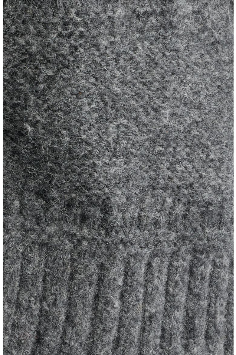 Clementian Alpaca & Wool Blend Cardigan, Alternate, color, DARK GREY MELANGE