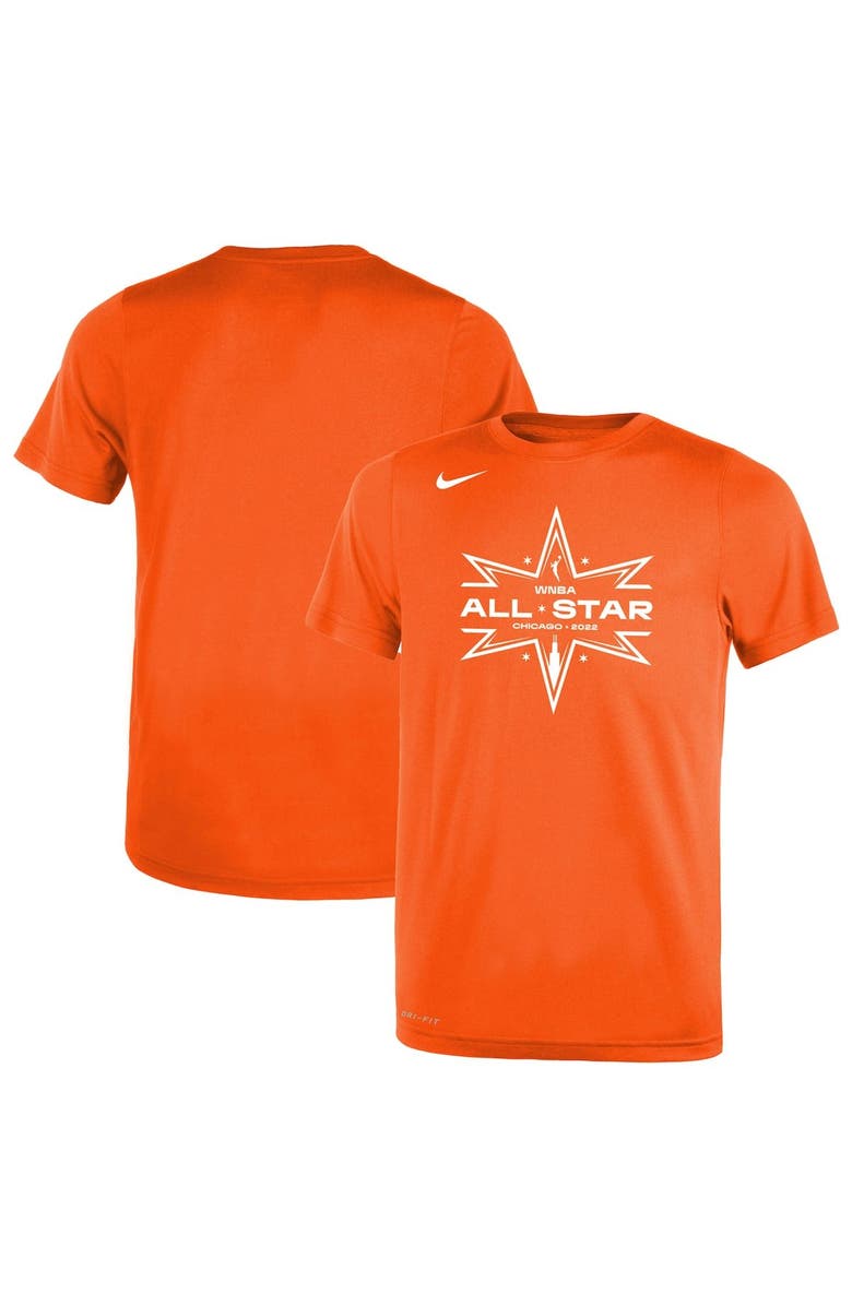 Nike Youth Nike Orange 2022 WNBA All-Star Game Logo Legend Performance T-Shirt, Main, color, Orange
