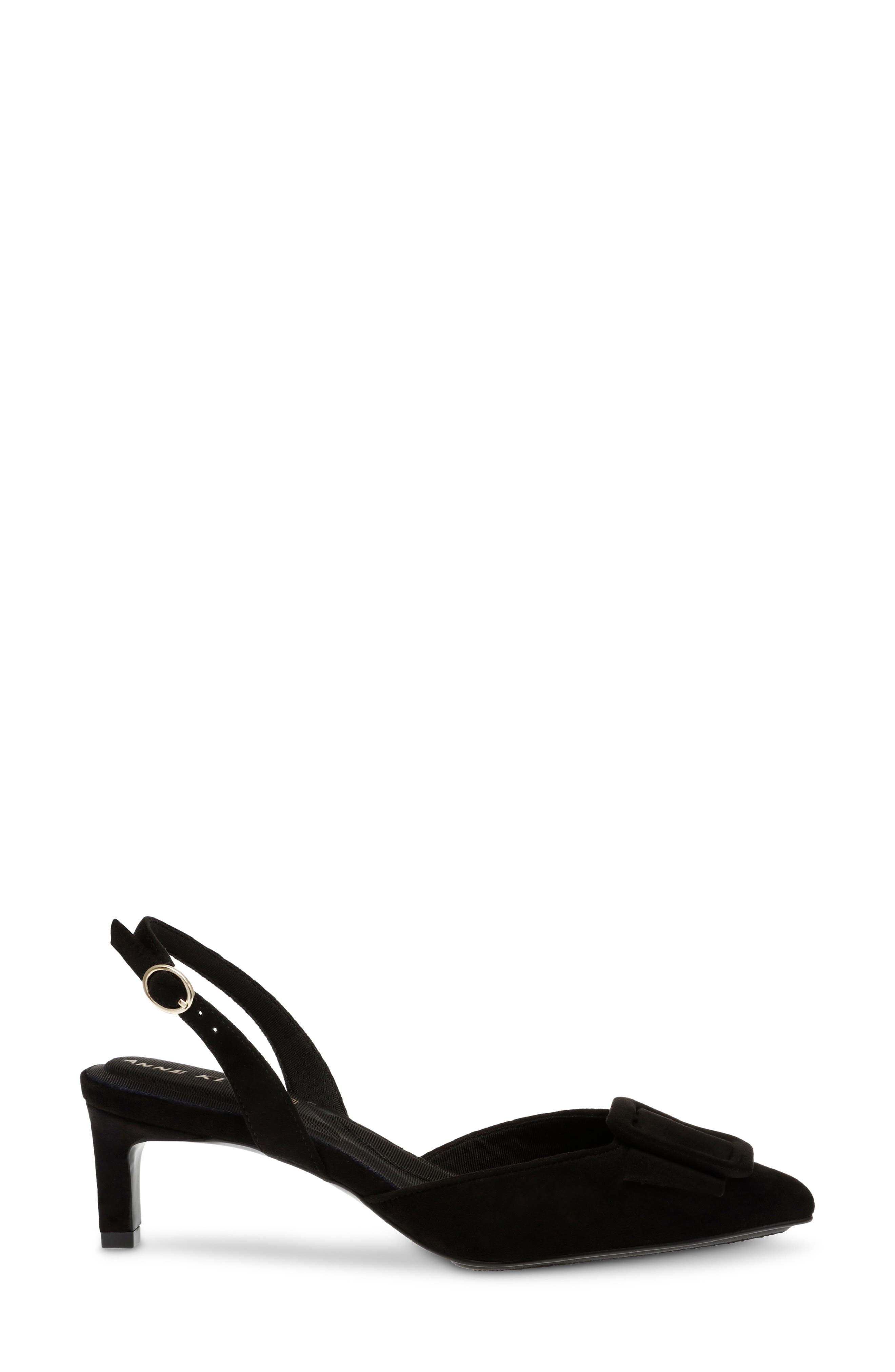 Anne Klein Infinity Slingback Pump, Alternate, color, Black