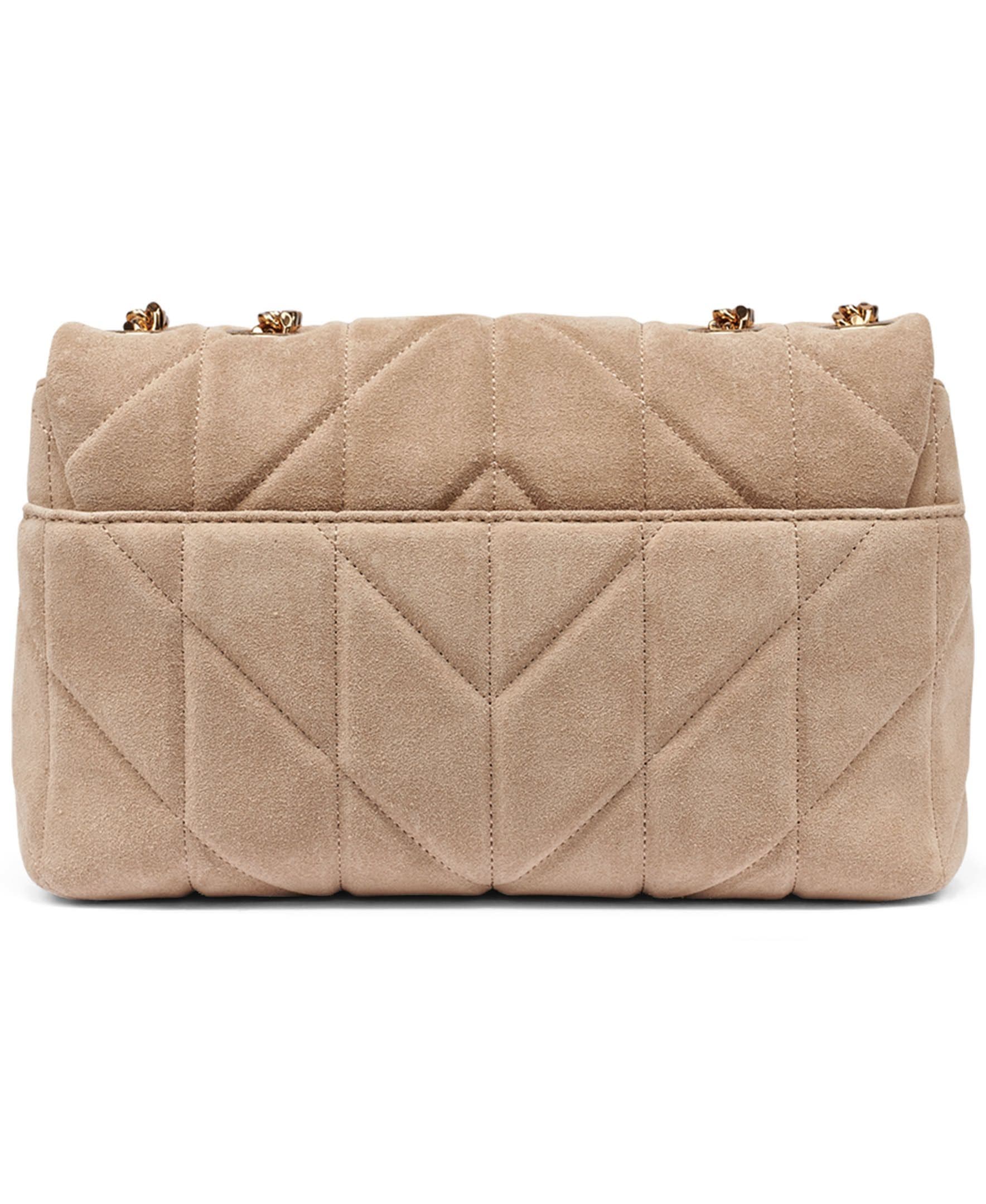 Lafayette Suede Shoulder Bag With Gems, Alternate, color, Cappucino