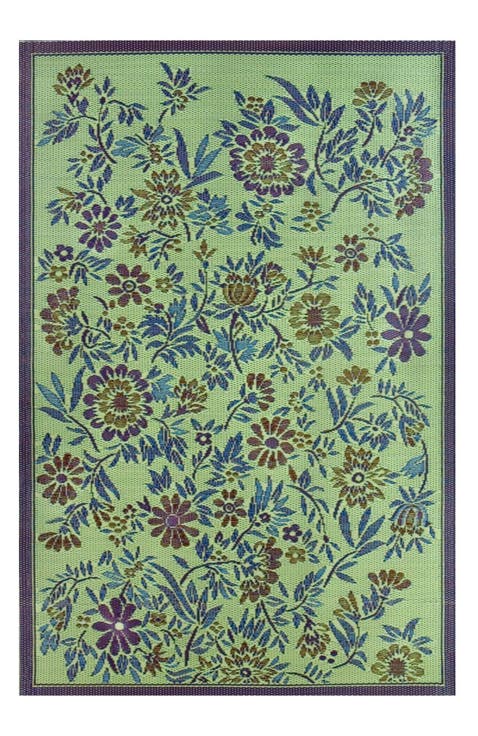 Wildflowers Eggplant Rug