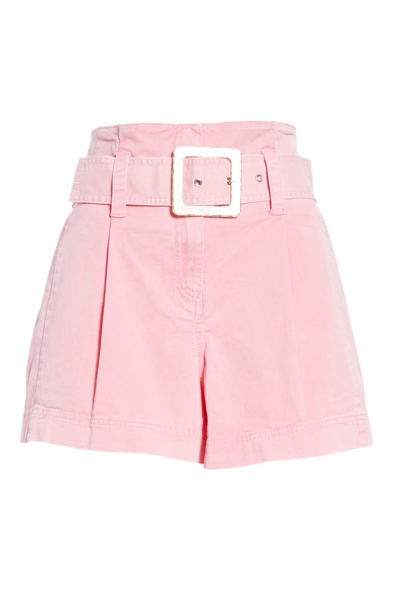 Lena Belted Shorts, Alternate, color, PINK