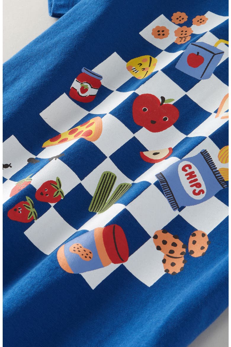 Kids' Graphic T-Shirt, Alternate, color, BLUE GALAXY PICNIC SNACKS