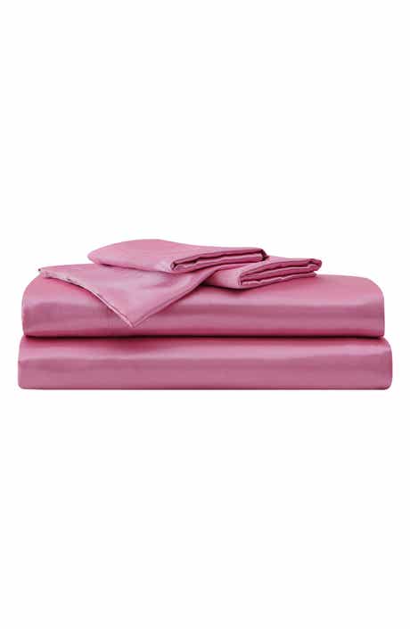 Betsey Johnson Solid Satin Sheet Set