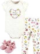 Hudson Baby Soft Cotton Collection Bodysuit, Pants, And Footwear Collection