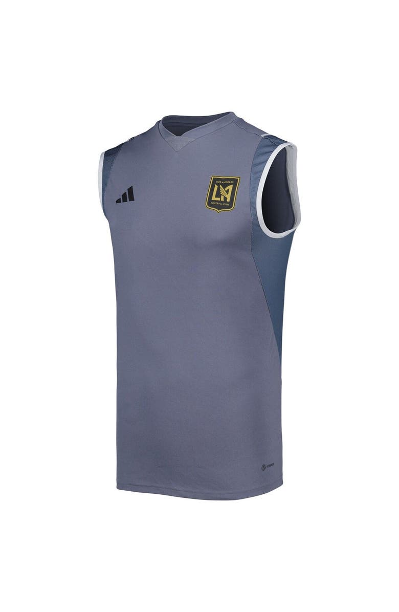adidas Men's adidas Gray LAFC 2023 On-Field Sleeveless Training Jersey, Alternate, color, 
