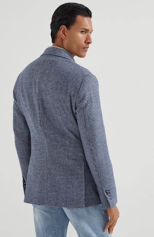 Brunello Cucinelli Deconstructed Cavallo Blazer In Blue