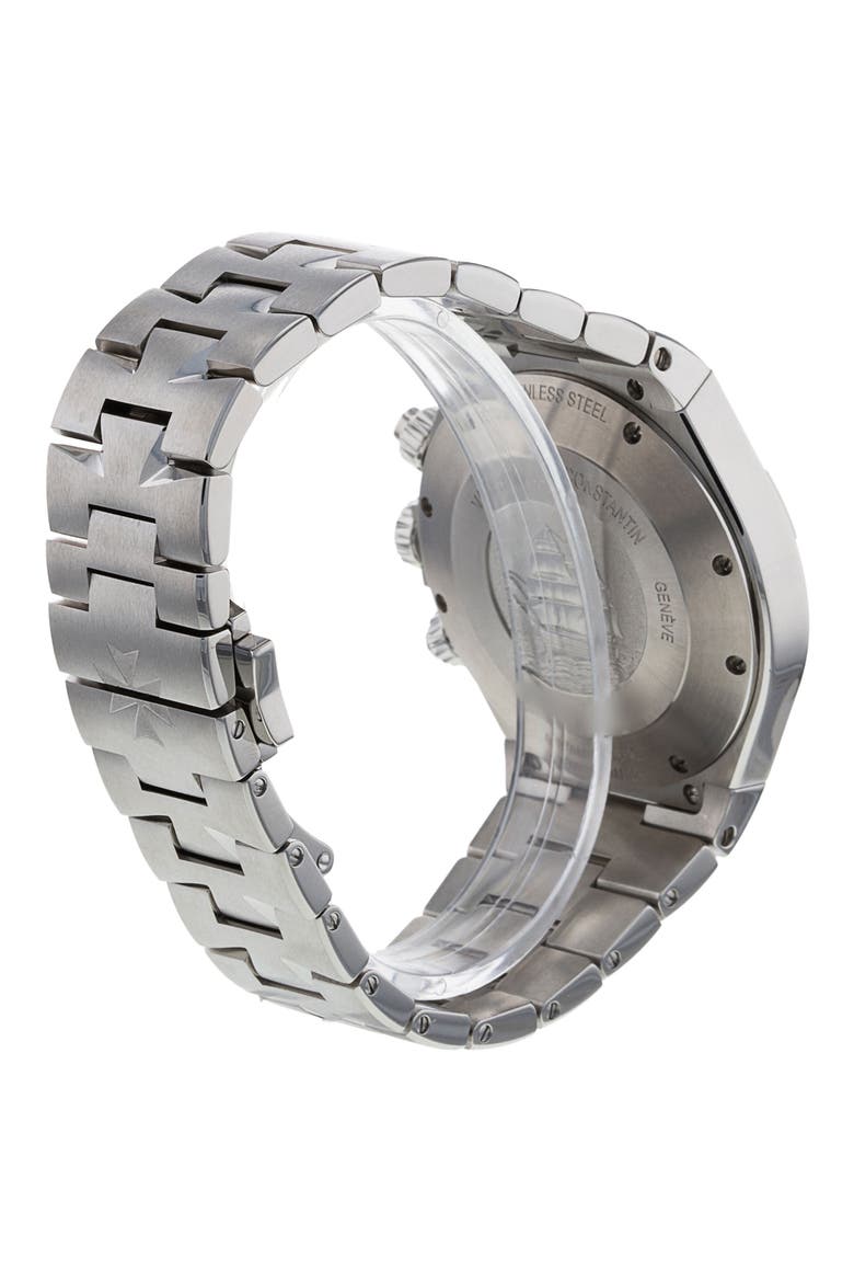 Vacheron Constantin Preowned Overseas Chronograph Bracelet Watch, 42mm, Alternate, color, WHITE GOLD