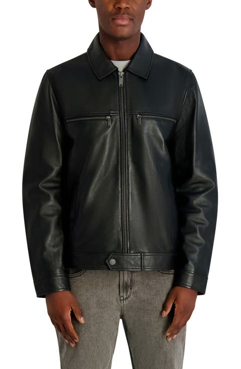 Leather Zip Jacket