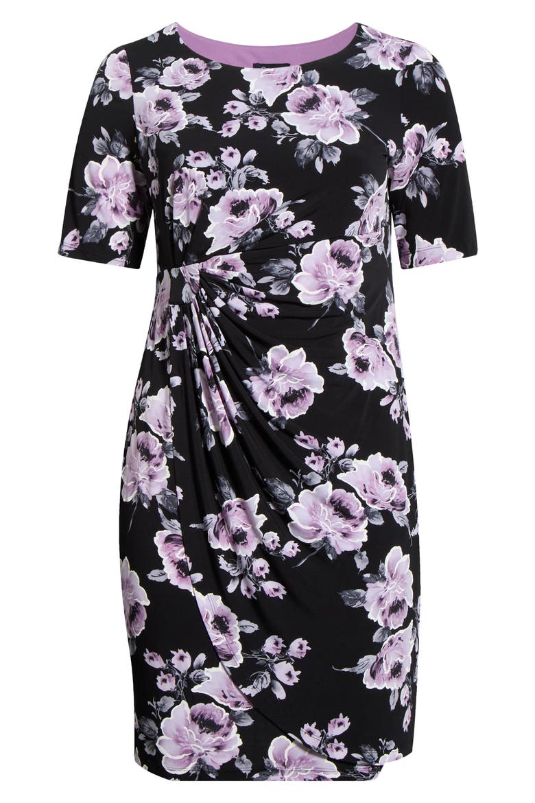 Mock Wrap Dress, Alternate, color, LILAC