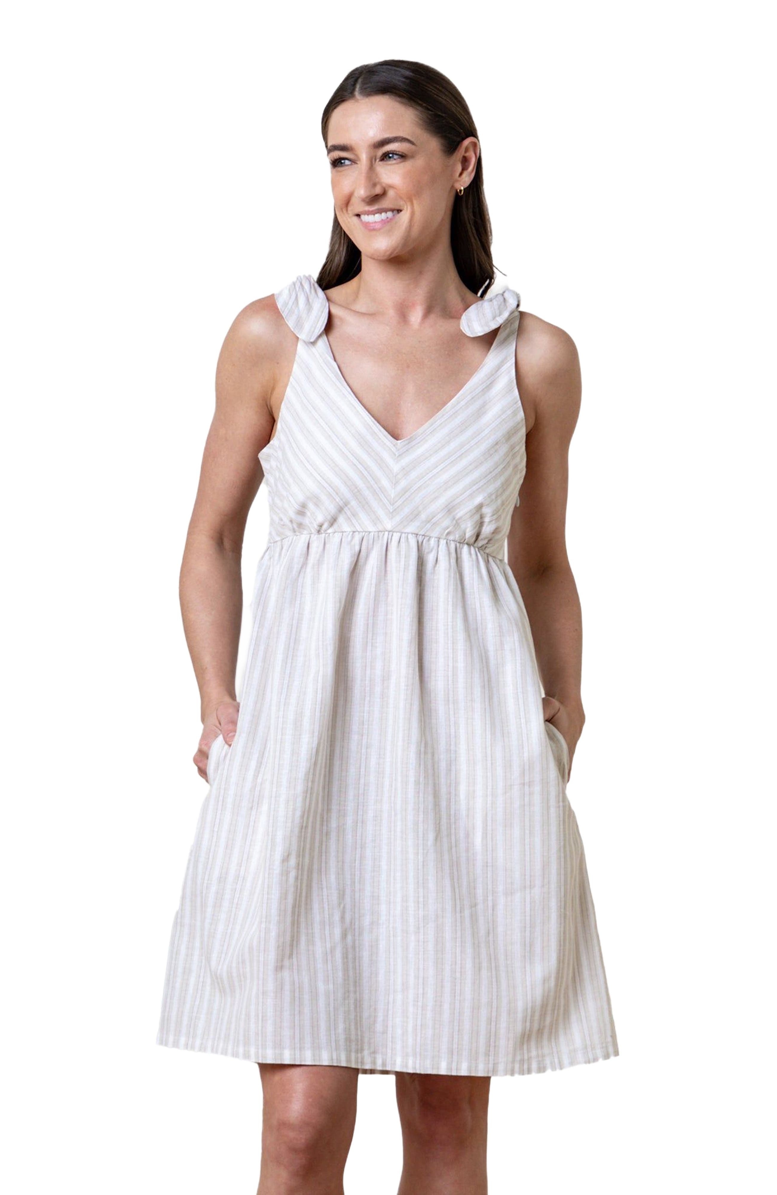 selected Stone Stripe Linen