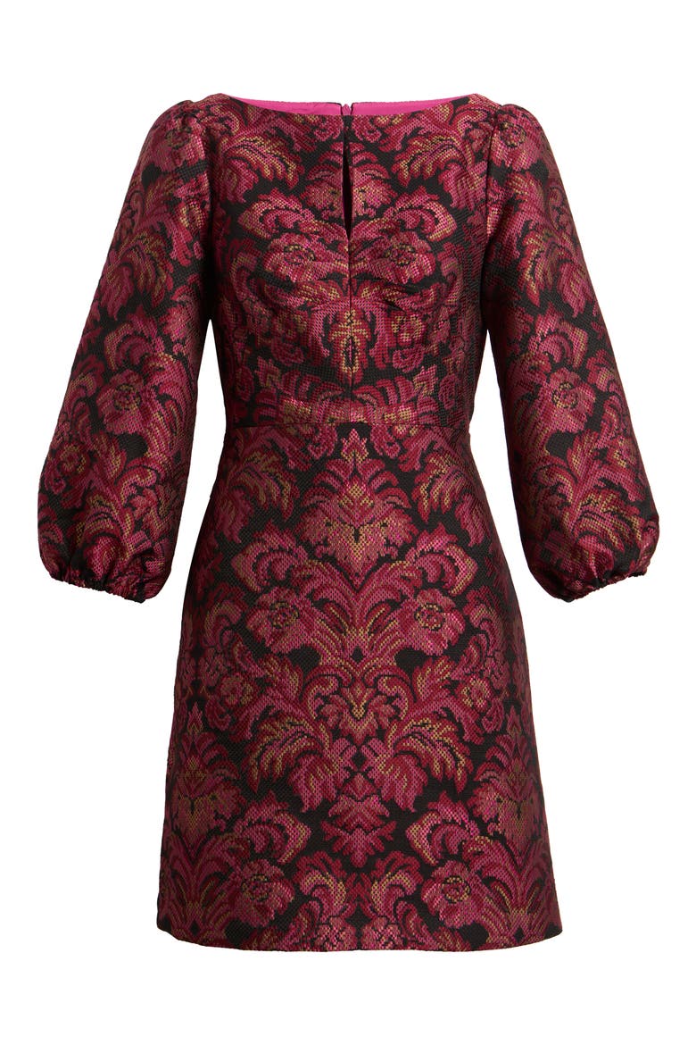 Balloon Sleeve Dress, Alternate, color, PINK MULTI