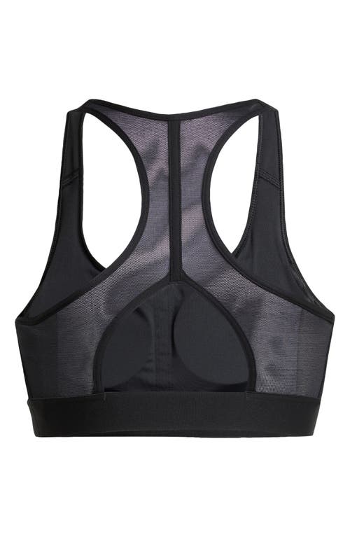 Adidas Originals Adidas Powerreact 3-stripes Sports Bra In Black