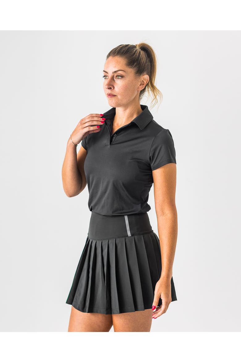 2 in 1 Pleated Skirt, Alternate, color, Black