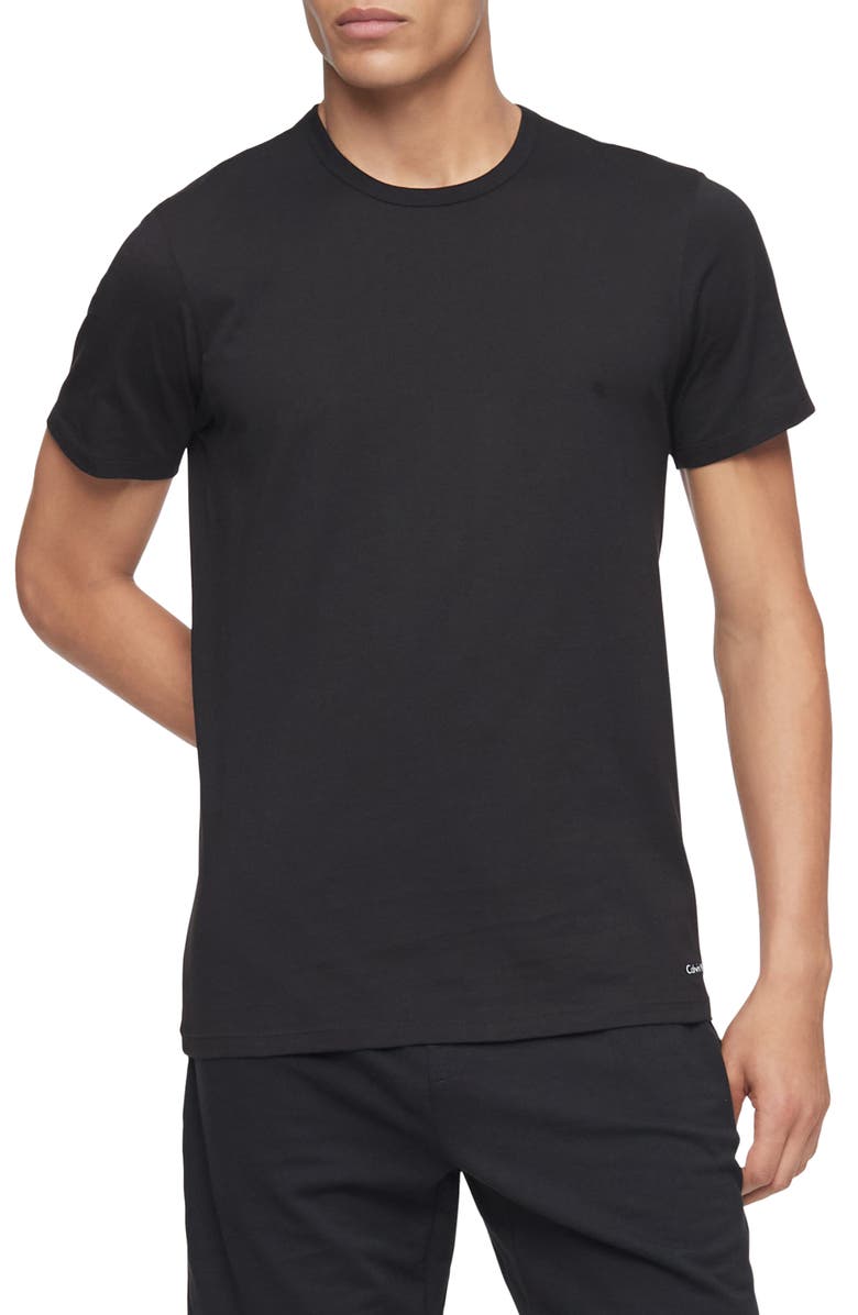 Calvin Klein 3-Pack Slim Fit Cotton Crewneck T-Shirt, Alternate, color,