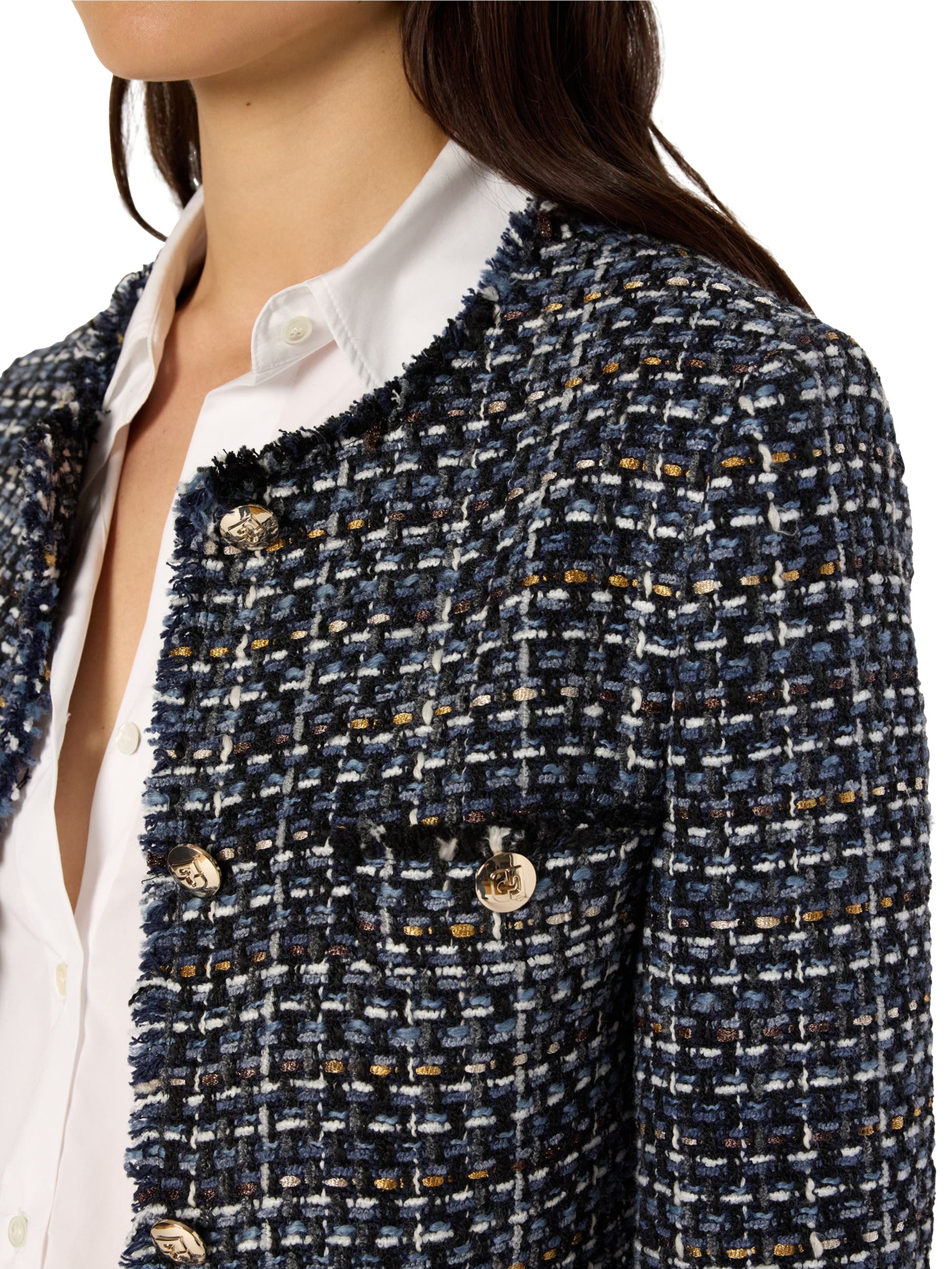 Naya Cropped Tweed Bouclé Jacket (Women) | Nordstrom