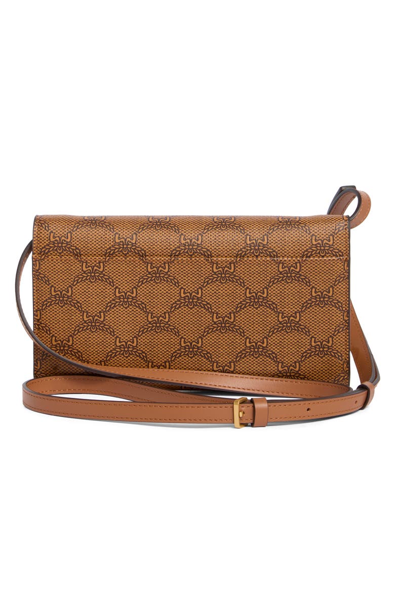 Himmel Lauretos Wallet On a Strap, Alternate, color, COGNAC