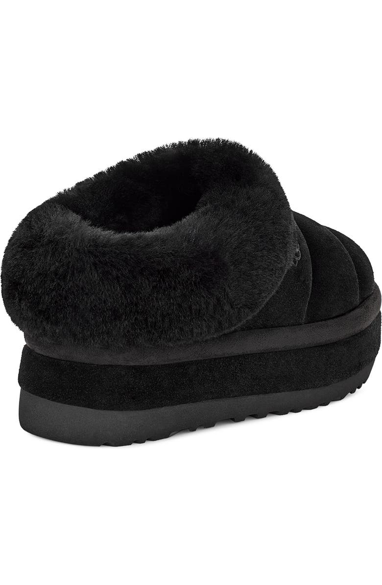 UGG<sup>®</sup> Tazzlita Genuine Shearling Trim Platform Slipper, Alternate, color, Blk