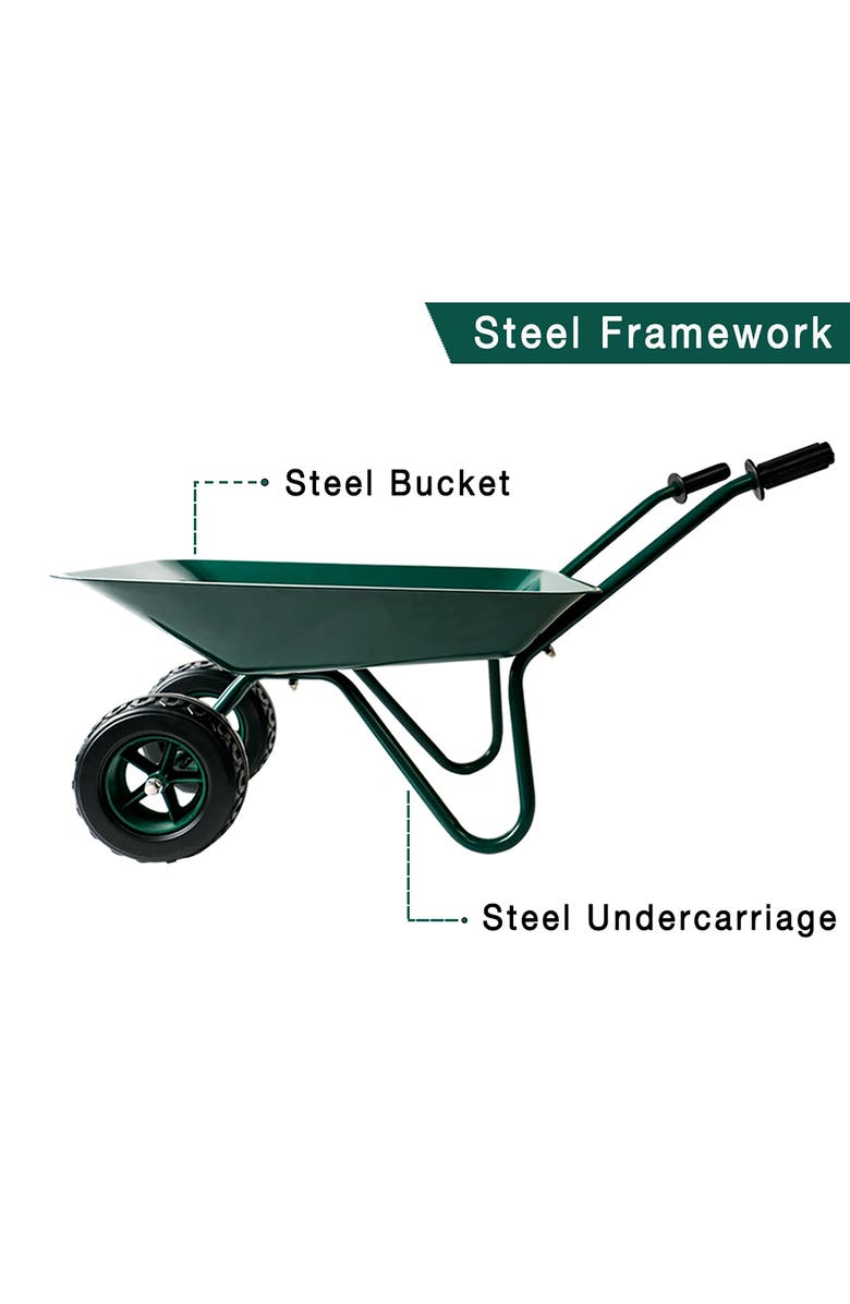 Trimate Metal Wheelbarrow, Alternate, color, Multicolored