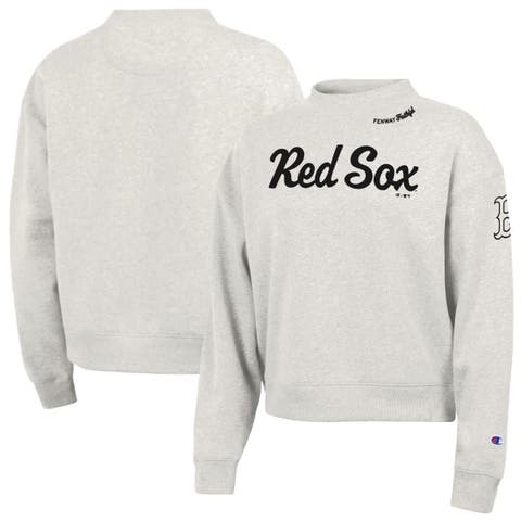 Women's Champion Stone Boston Red Sox Triumph Tri-Blend Sweatshirt