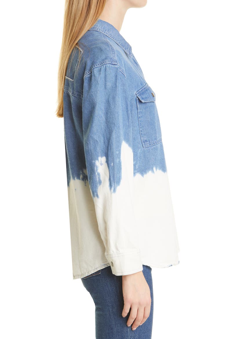 Turner Bleach Denim Button-Up Shirt, Alternate, color, BLEACHED DENIM