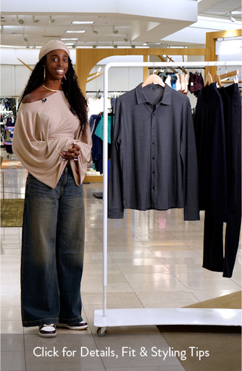 Northpark Knit Button-Up Shirt, sales video thumbnail