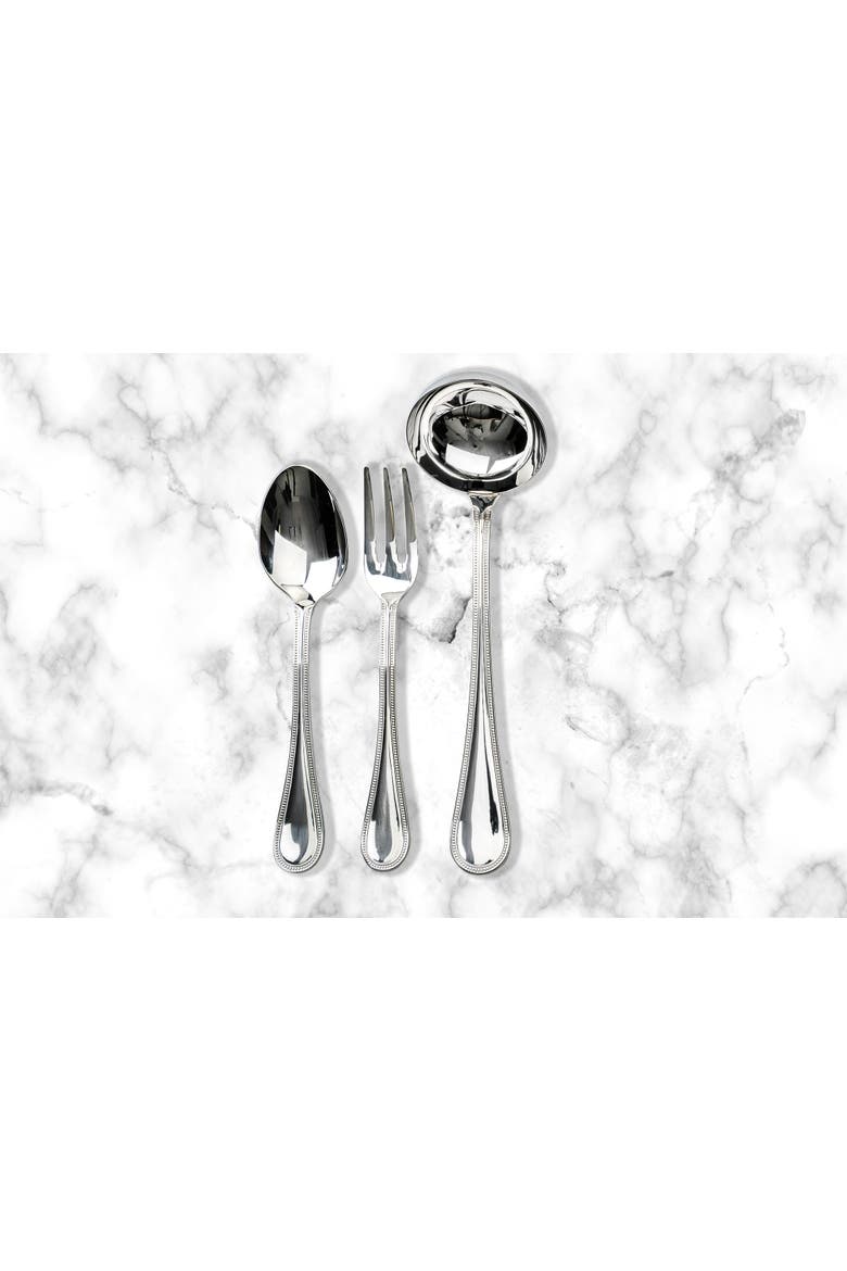 Perla Flatware Set - 43 Pieces, Alternate, color, Stainless Steel