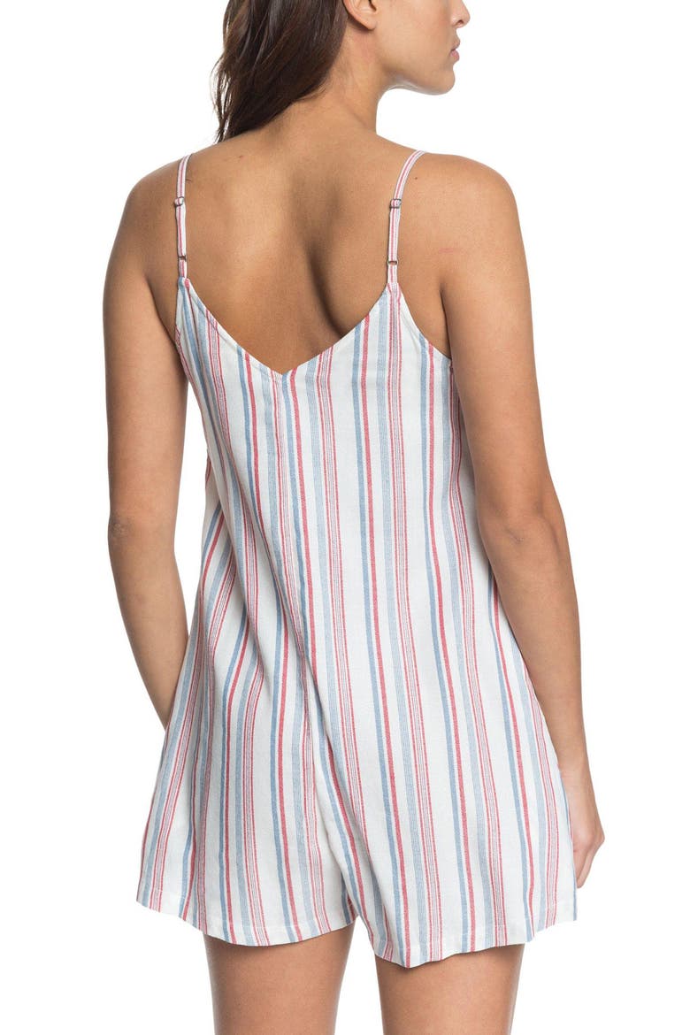 Coconut Sunshine Stripe Romper, Alternate, color, BLUE HEAVEN STARS STRIPES